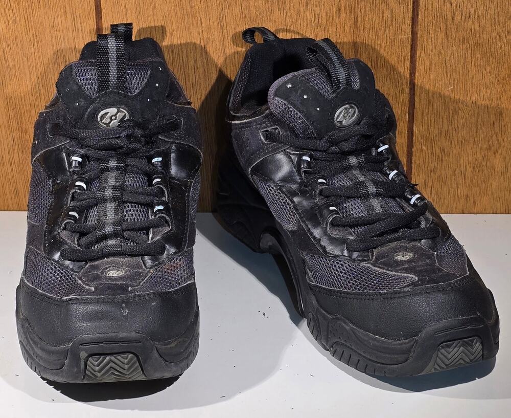 Heelys 9116 Men's Size 10 Black Skate Shoes Sneakers Original Wheel Heel